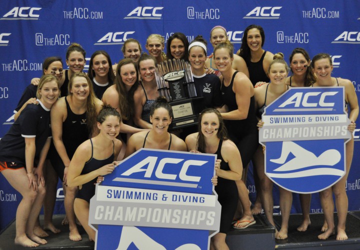 Virginia Cavaliers Hold Narrow Lead In CSCAA Division I Womens Rankings