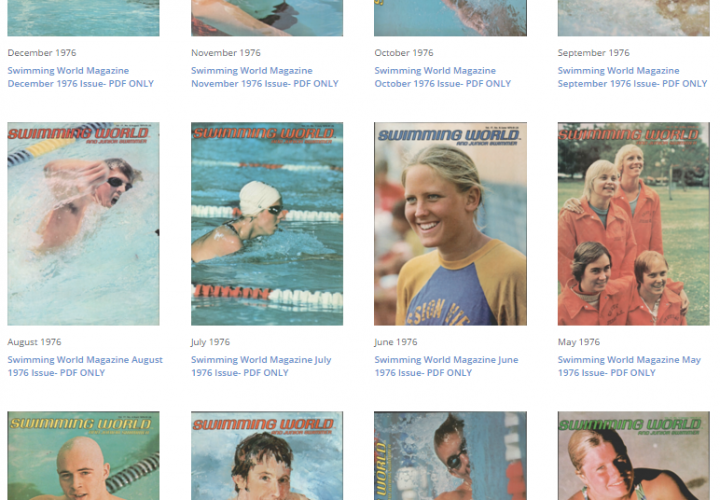 Swimming World Magazine Vault Is Now Open Back To the 60s And 70s