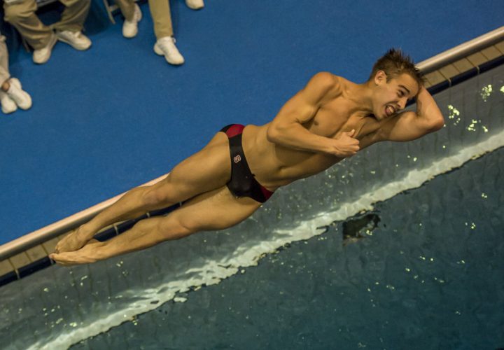Kristian Ipsen and Jessica Parratto Lead Mens 3 meter Womens 10 meter Through Semis