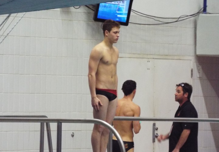 Max Levy Wins Mens 3 Meter to Kick Off NCAC Action