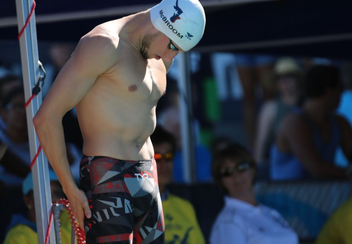 Michael McBroom Finishes First in 1500 Free at 2015 Arena Pro Swim Series Minneapolis