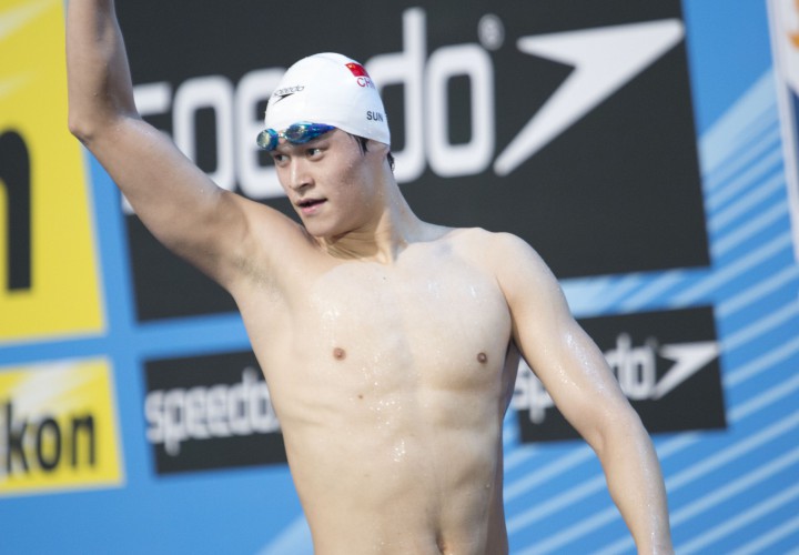 Sun Yangs 200 Freestyle Highlights First Night of 2016 Arena Pro Swim Series Santa Clara