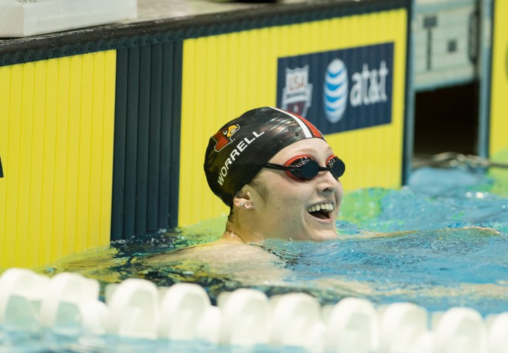 Kelsi Worrell Breaks Conference Meet Record During ACC Prelims
