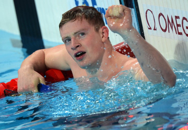 Adam Peaty Surges To New Meet Record In 100 Breast at 2016 Euro Champs