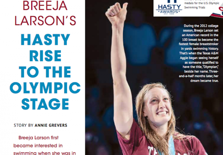 Swimming World Presents Breeja Larsons Hasty Rise To The Olympic Stage