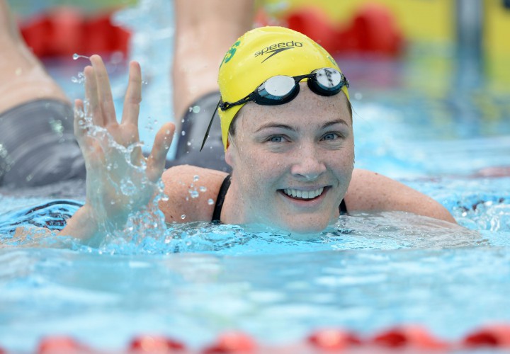 Cate Campbell Sets Olympic Record in 100 Freestyle Prelims