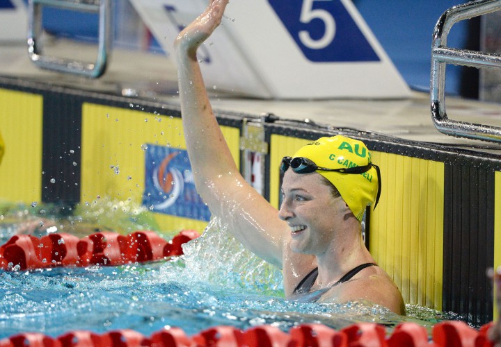 World Record for Cate Campbell in 100 Freestyle
