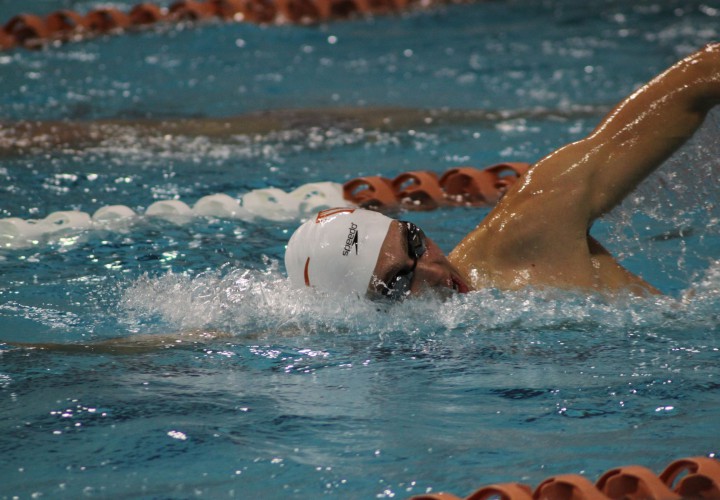 Texas Clark Smith Splits Way To 1000 Free NCAA American Record