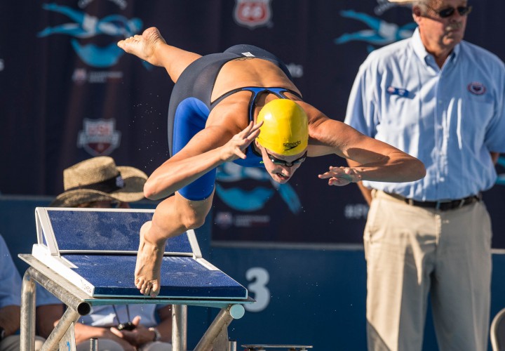 Dana Vollmer Scratches 100 Free Focus on Epic 100 Fly Battle With Sarah Sjostrom Heat Sheets