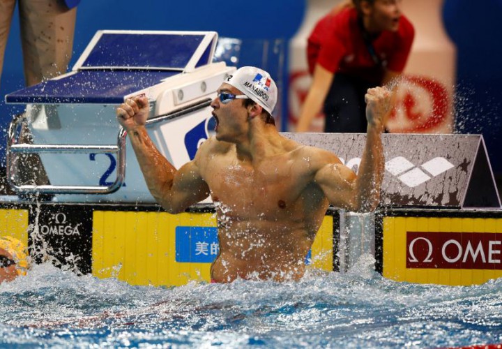 Florent Manaudou Touches Out Andriy Govorov For 50 Free Crown