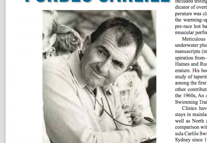 Swimming World Presents Lessons With The Legends Forbes Carlile