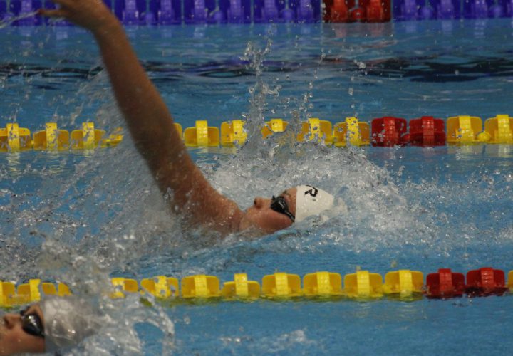 Mie Nielsen Ties For World Best With Meet Mark in 100 Back Finals at Euros