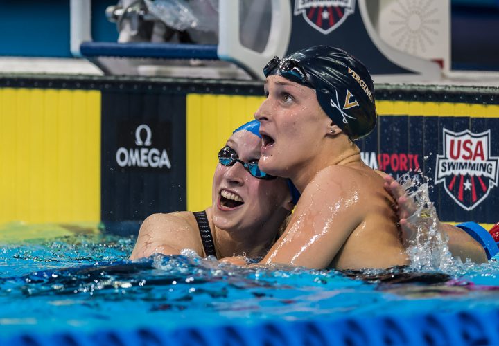 Katie Ledecky Leah Smith Continue Distance Domination With 12 Finish