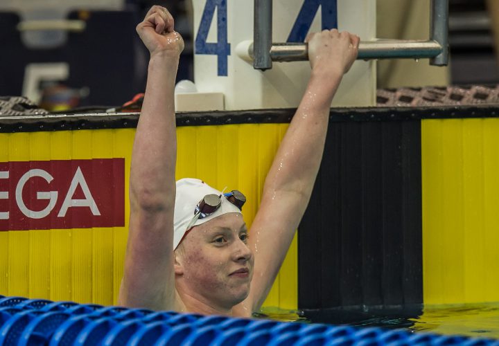 Lilly King Cranks Out New Pool and Meet Record In 50 Breast Moves To Second In World Rankings