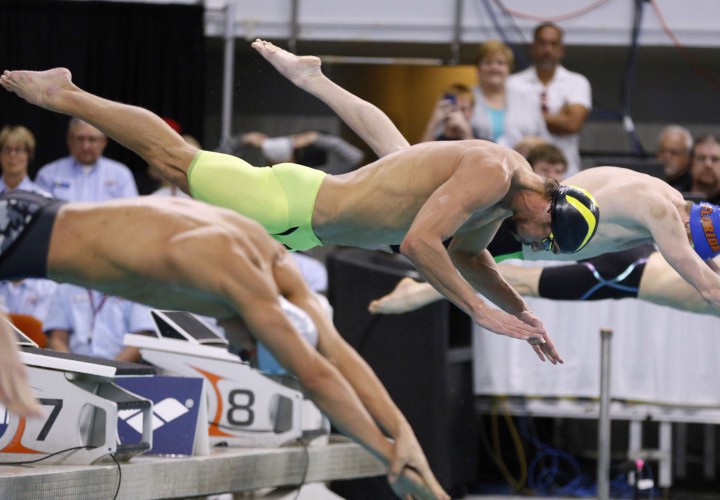 Watch Jeremy Stravius Michael Phelps Swim 200 Free in Austin