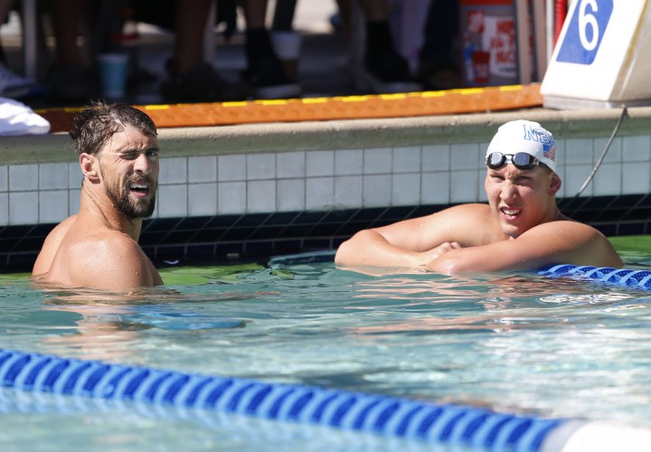 Chase Kalisz Edges Training Partner Michael Phelps in 200 Fly at 2015 Arena Pro Swim Series Minnepolis