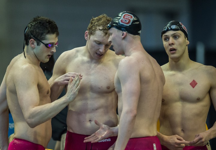 NC State Sweeps Relays on Day One of Mens ACC Championships