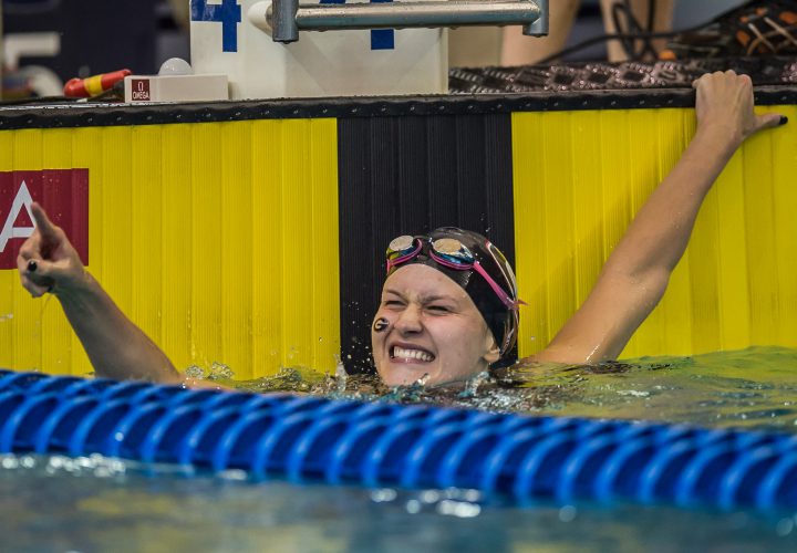 Olivia Smoliga Moves to Rank Sixth in World in 100 Back