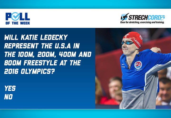 Will Katie Ledecky Represent the USA in the 100M 200M 400M and 800M Freestyle at the 2016 Olympics
