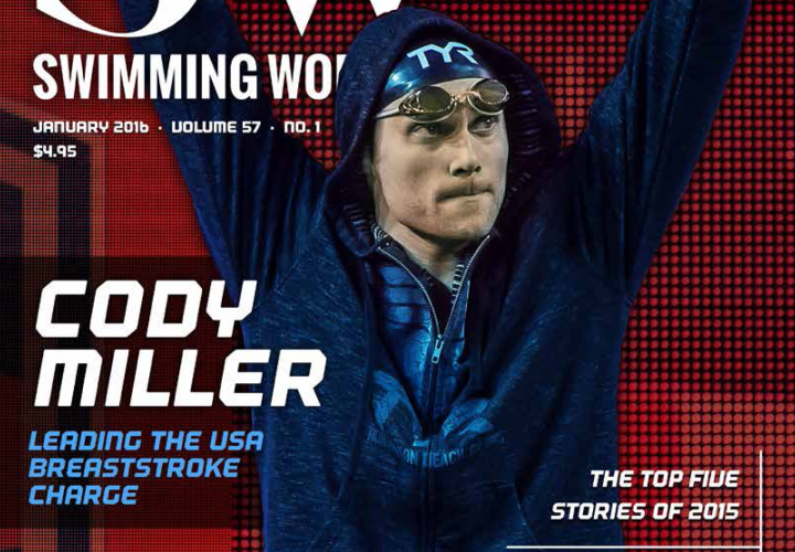 Cody Miller Featured On January Cover of Swimming World Magazine
