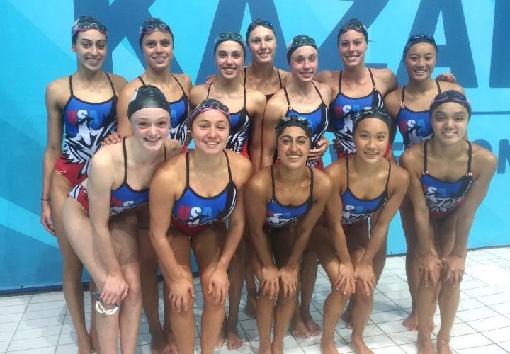 US Synchro Team Finishes Ninth At FINA World Junior Championships