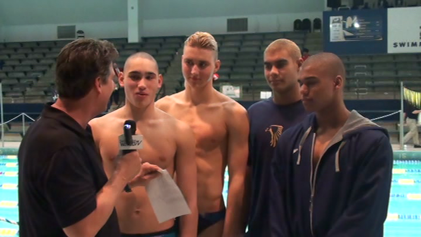 Peddie Breaks 24 Year Old 200 Freestyle Relay Record At 2016 Easterns Video Interview